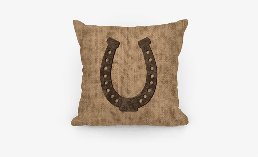 Faux Burlap Horseshoe Pillow - Faux Burlap Horseshoe Tote Bag: Funny Tote Bag From, transparent png download