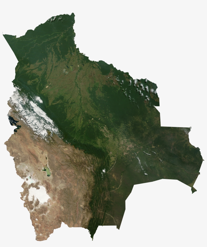Satellite Image Of Bolivia, transparent png download
