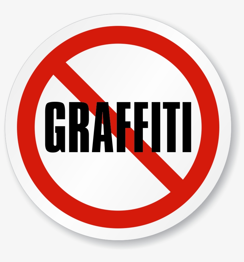 No Graffiti Iso Circle Sign - Drug, transparent png download