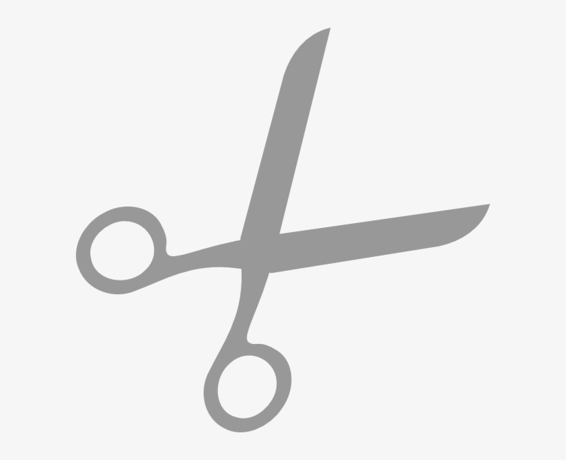 Grey Scissors 333 555 Clip Art - Grey Scissors Png, transparent png download