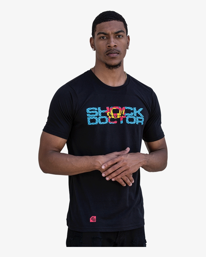 Shock Doctor Limited Edition "pow" - 120% Lino Tshirts, Størrelse: Small, Mørkeblå, transparent png download