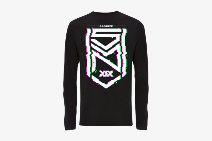 Glitch Crest Logo Long-sleeve Pink/green - Sidemen Logo, transparent png download