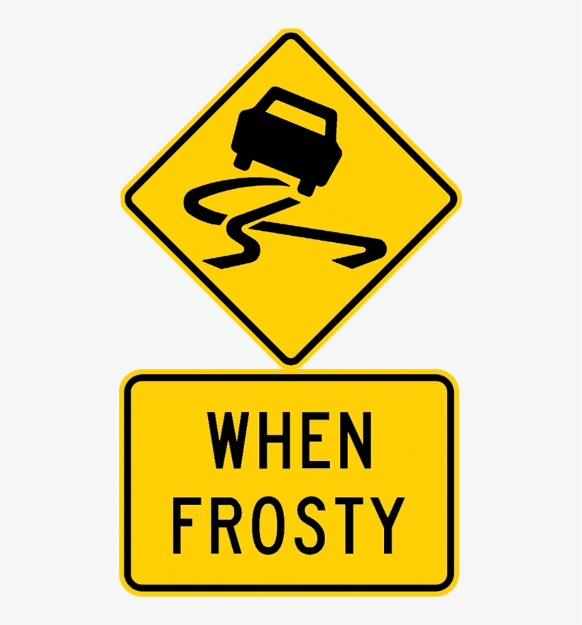 Australian Slippery Road Surface Sign - Slippery Road Sign Nz, transparent png download