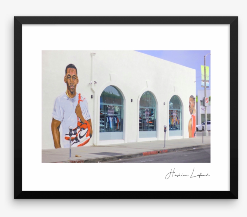 "michael Jordan On Melrose" Street Art By Hashim Lafond - Melrose Avenue, transparent png download