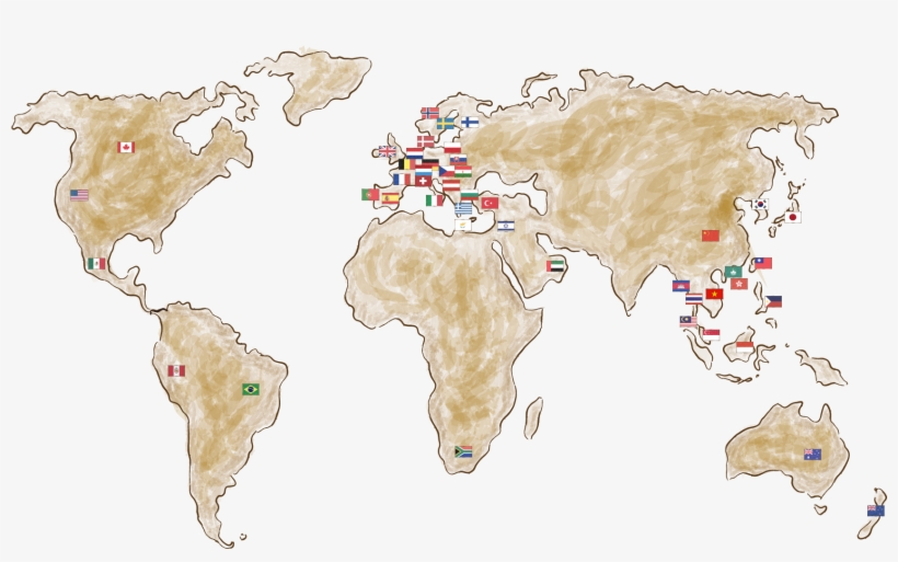 World Map, transparent png download