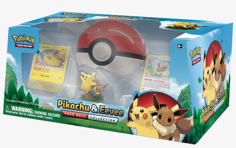 Home / Products / Pokemon / Pikachu & Eevee Poké Ball - Pokemon Tcg Pikachu And Eevee Poke Ball Collection, transparent png download