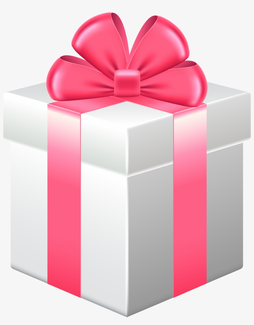 Free Png Gift Box With Pink Bow Png Images Transparent - Portable Network Graphics, transparent png download