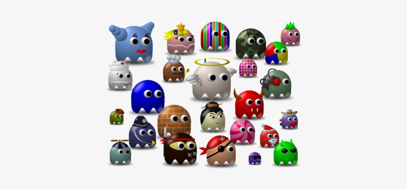 Pac-man Ghosts / Baddies Tutorial - Pacman Baddies, transparent png download