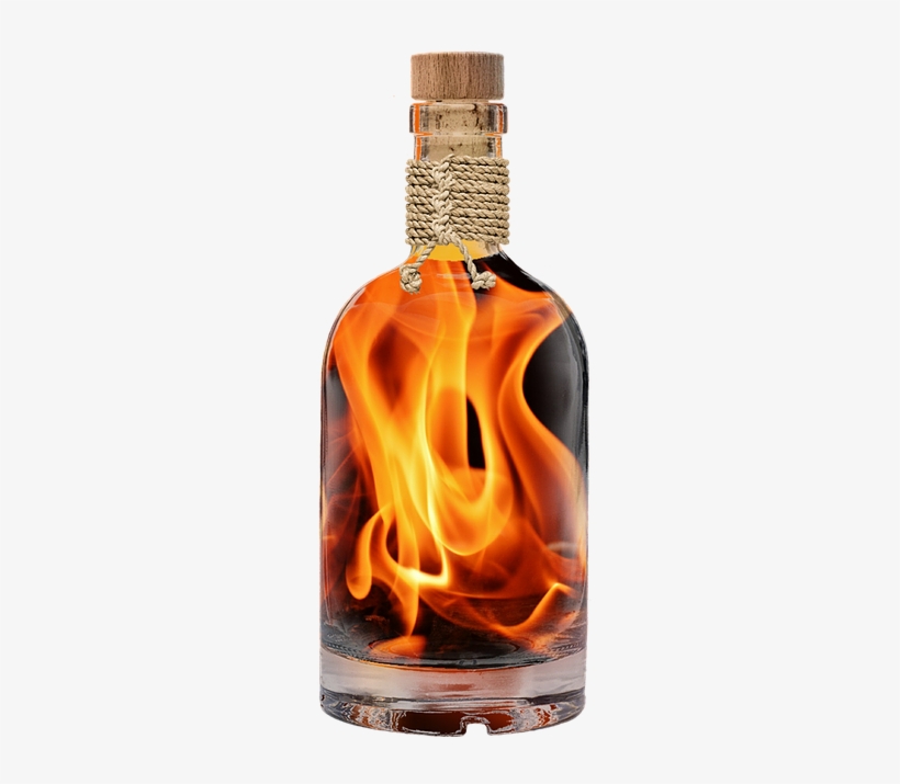 Flame, Embers, Bottle Fiery, Fire, Hot, Burn, Campfire - Fiery Bottle, transparent png download