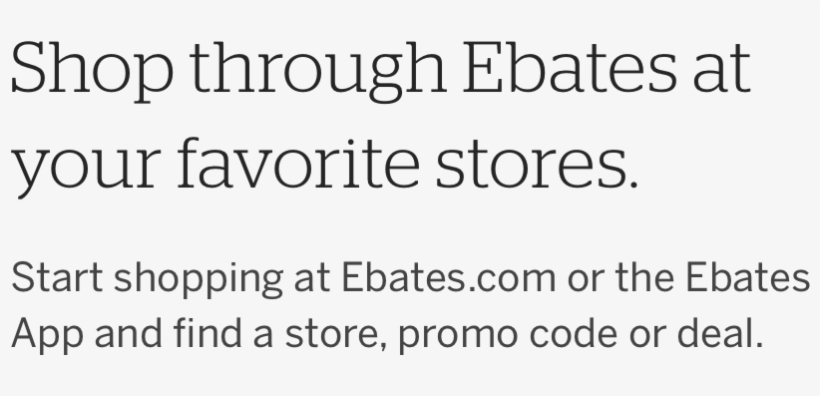 Shop Through Ebates - Ebates, transparent png download