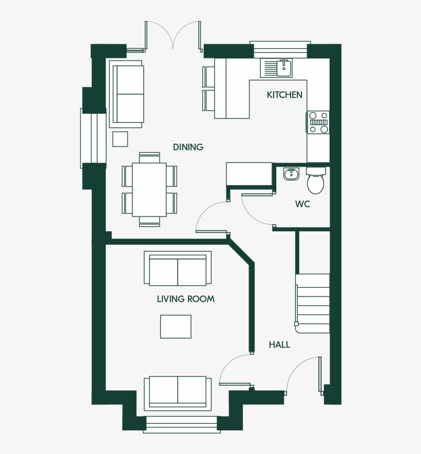 3 Bed Terrace - Bed, transparent png download