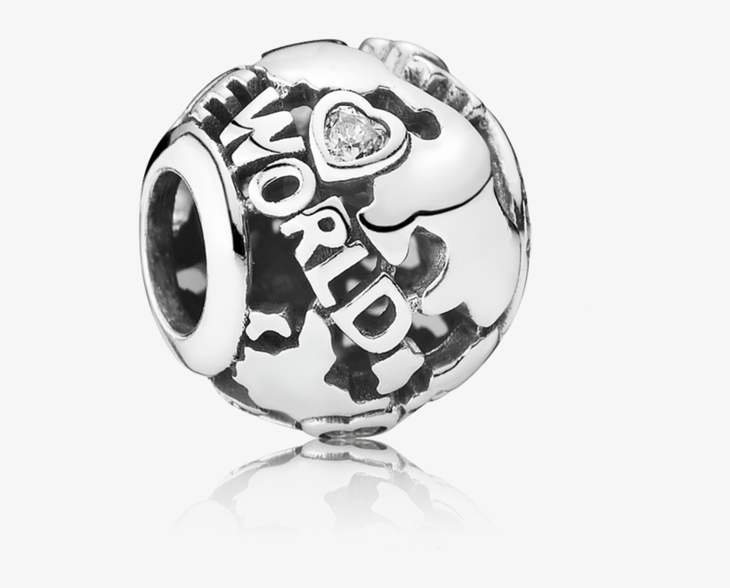 Around The World, Clear Cz - Pandora Camera Silver Charm, transparent png download