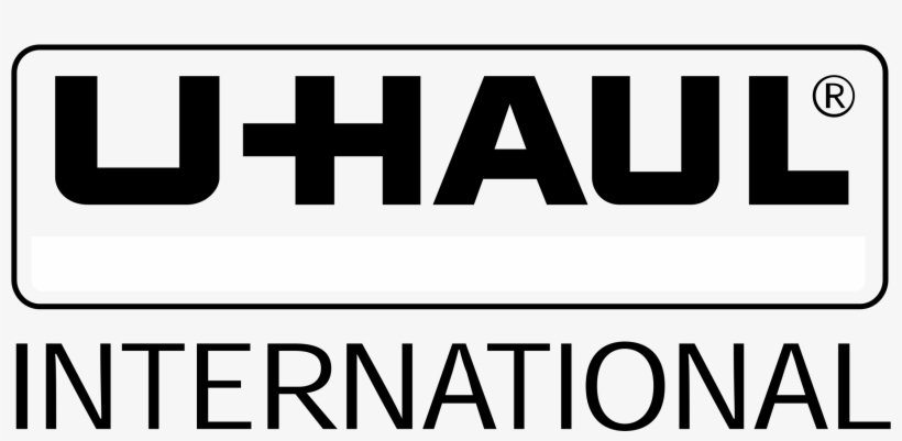 U Haul International Logo Black And White - U Haul Logo, transparent png download