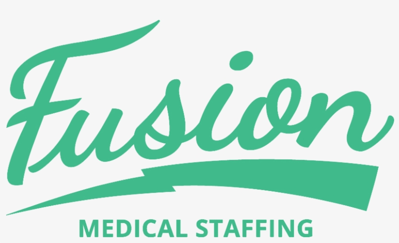Fusion Name Badge Logo Noback - Fusion Medical Staffing Logo, transparent png download