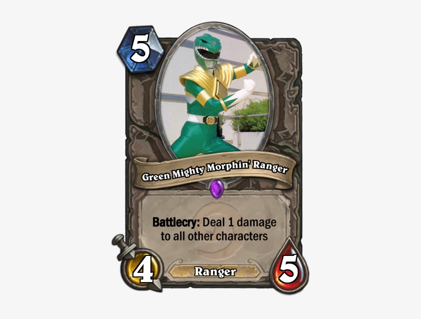 Mmpr-green - Hearthstone Unearthed Raptor, transparent png download