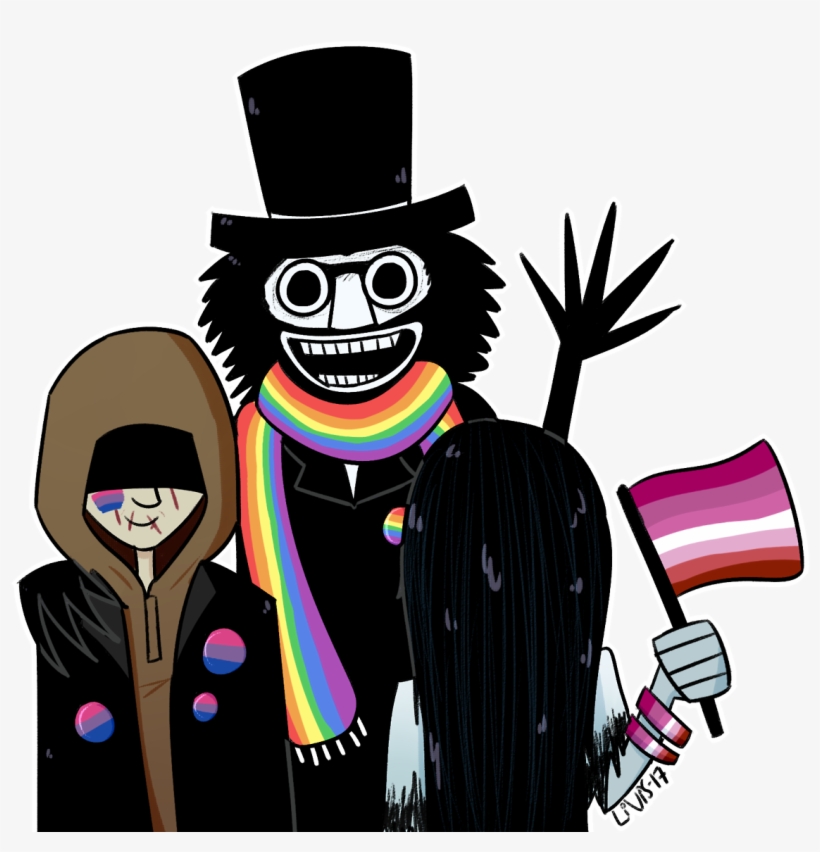 Cartoon Fictional Character - Babadook And Bye Bye Man, transparent png download