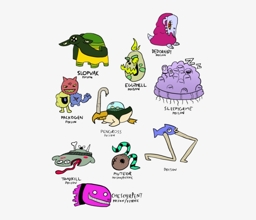 I Decided To Design All Of @bogleech's 151 Poison Prompts, transparent png download