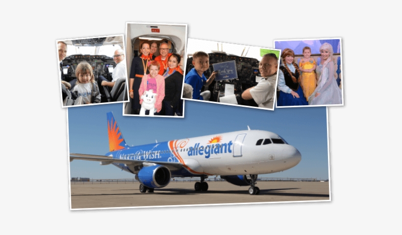 Allegiant Make A Wish Special Livery - Allegiant Air, transparent png download