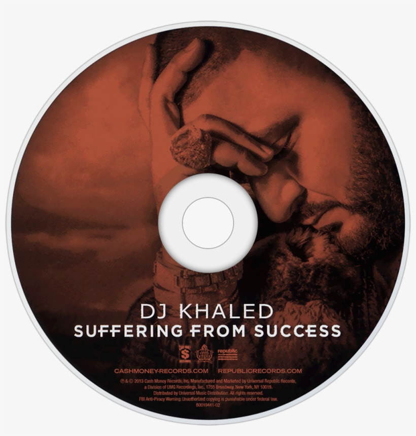 Dj Khaled Suffering From Success Cd Disc Image - Dj Khaled/suffering From Success/explicit Version, transparent png download