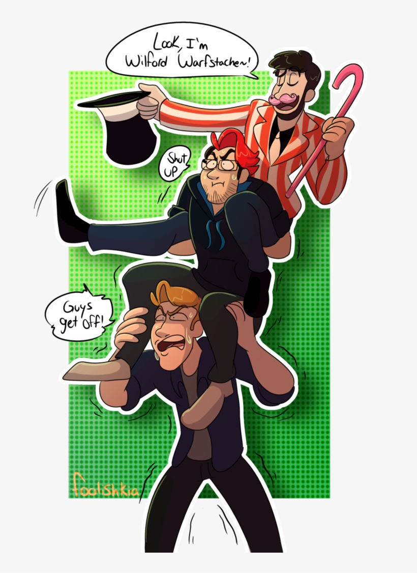 All Hail Ryan By Foolishcaptainkia Wilford Warfstache, - Ryan X Matt Supermega, transparent png download