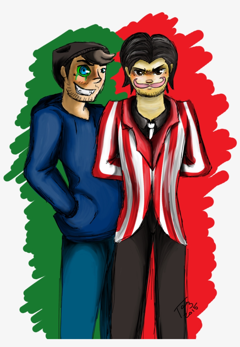 “antisepticeye And Wilford Warfstache - Antisepticeye X Wilford Warfstache, transparent png download