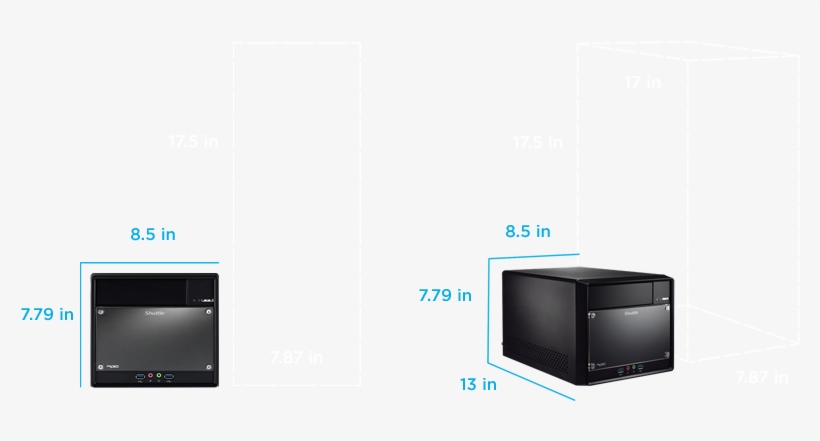 Pc Tower, The Sh110r4 Packs Power In A - Shuttle Xpc Cube Sh110r4 Barebone System Mini Pc -, transparent png download