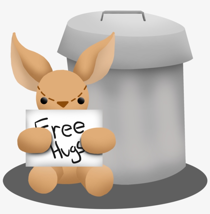 This Little Forgotten Bunny Just Needs Some Love - Cartoon, transparent png download