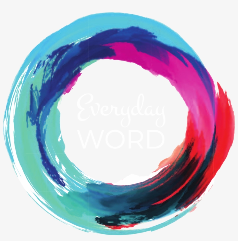 Everdayword White Circle - Watercolor Painting, transparent png download