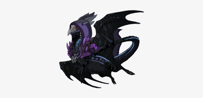 26397755 350 - Villainous Dragon Black Hat, transparent png download