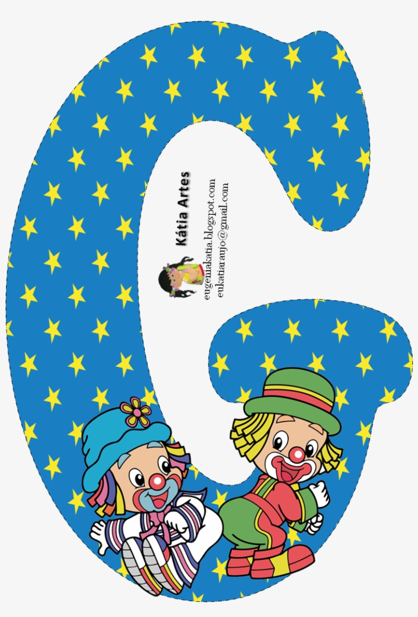 Alfabeto De Los Payasos Patatí Patatá - Alfabeto Decorado Patati Patata, transparent png download