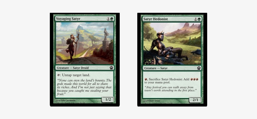 Mtg Blazing Beasts - Voyaging Satyr, transparent png download
