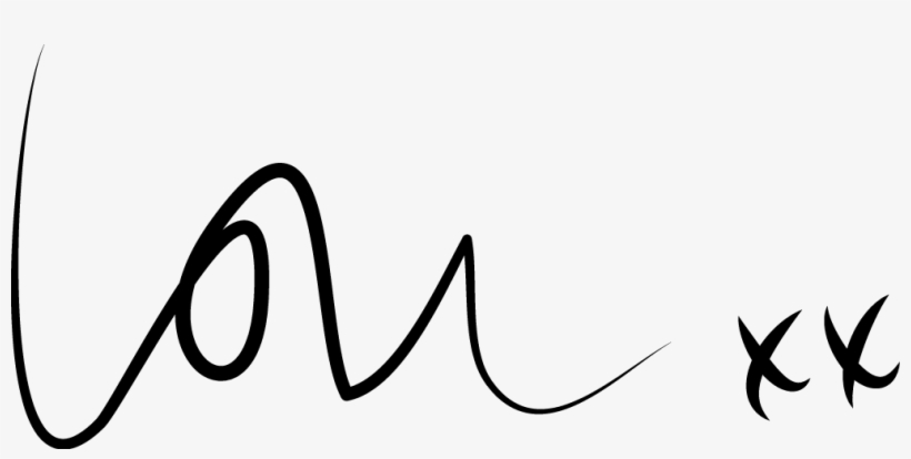 Lou Signature - Portable Network Graphics, transparent png download