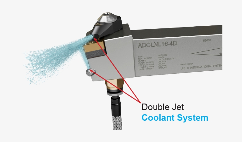 Jet-stream Tool Holder - Thru Coolant Tool Holder Lathe, transparent png download