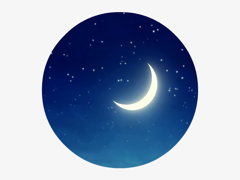10x10ft Dark Blue Sky Night Moon Font B Crescent B - Animal Jam Clans, transparent png download