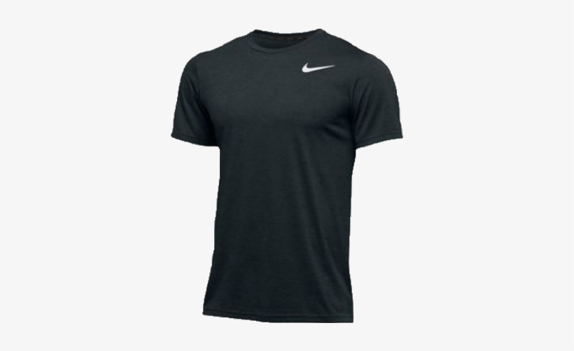 Nike Df Hyper Crew 840172 010 Copy - Plain Shirt Navy Blue, transparent png download