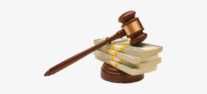 Gavel And Money - Right Of Trial By Jury Shall, transparent png download