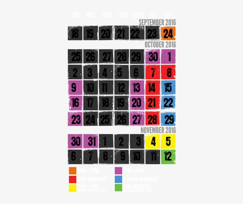 Massacre Haunted House Calendar - Coat, transparent png download