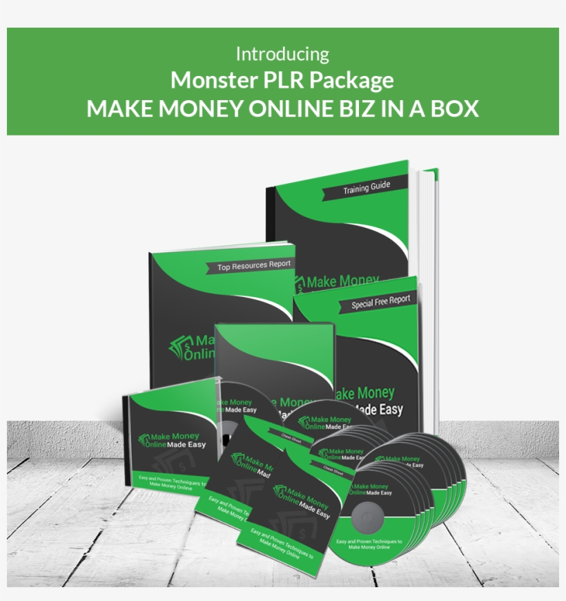 Make Money Online Made Easy Biz In A Box Monster Plr - Make Money Online Made Easy Videos Plr, transparent png download