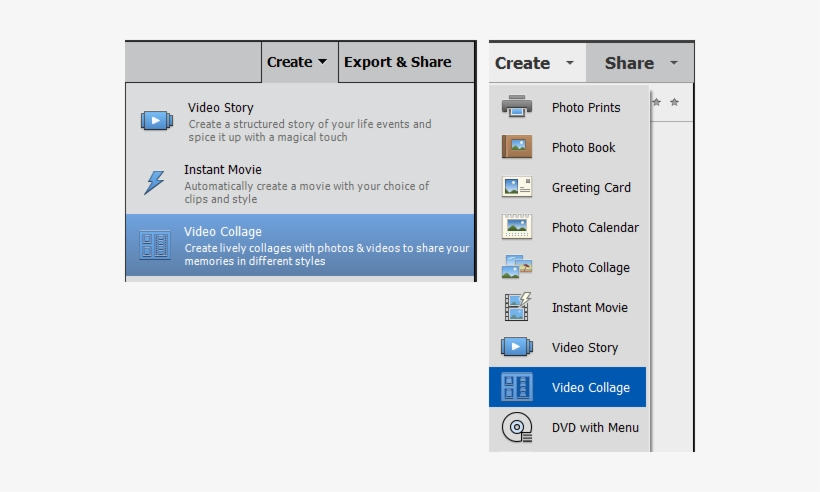 Add Media And Select A Template - Collage, transparent png download