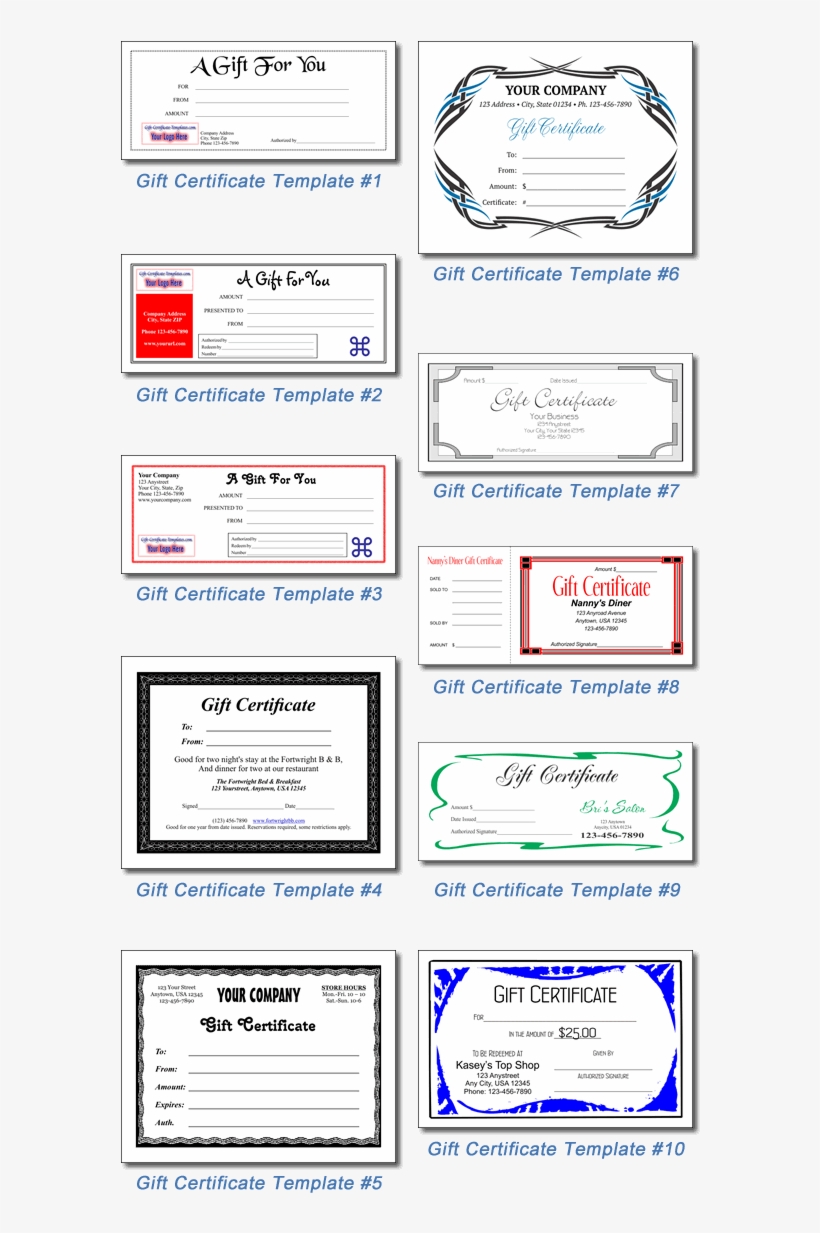 Available Gift Certificate Templates - Gift Card Transparent PNG - 610x1200 - Free Download on NicePNG for Free Printable Driving Lesson Voucher Template