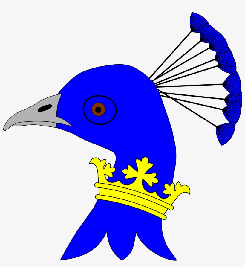 Open - Heraldic Peacock, transparent png download