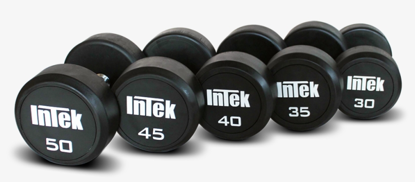 Round Rubber Dumbbells - Rubber Coated Dumbbells Sets 550, transparent png download