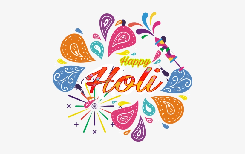 Happy Holi - Facebook, transparent png download