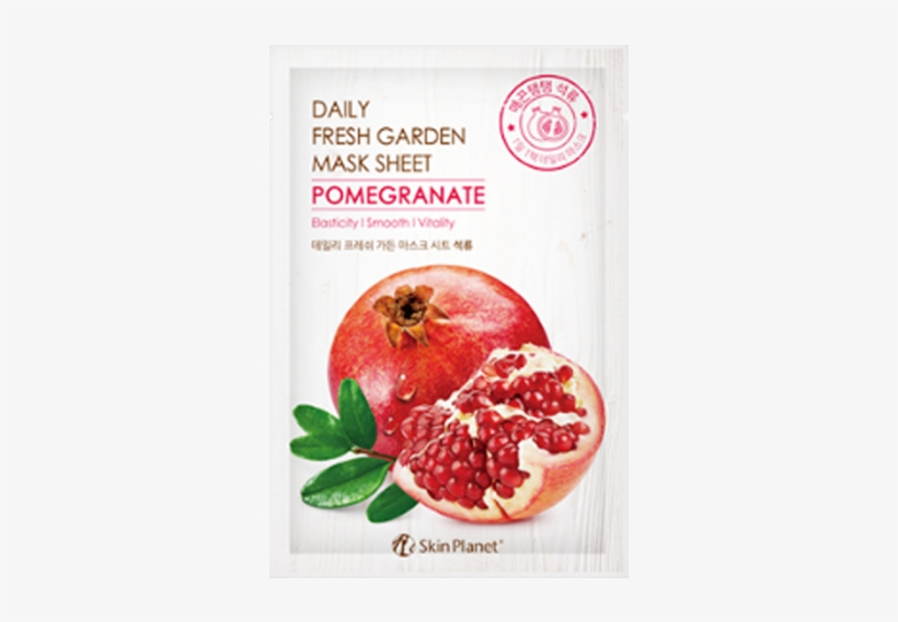Skin Planet Daily Fresh Garden Mask - Skin Planet Daily Fresh Garden Mask Sheet Pomegranate, transparent png download