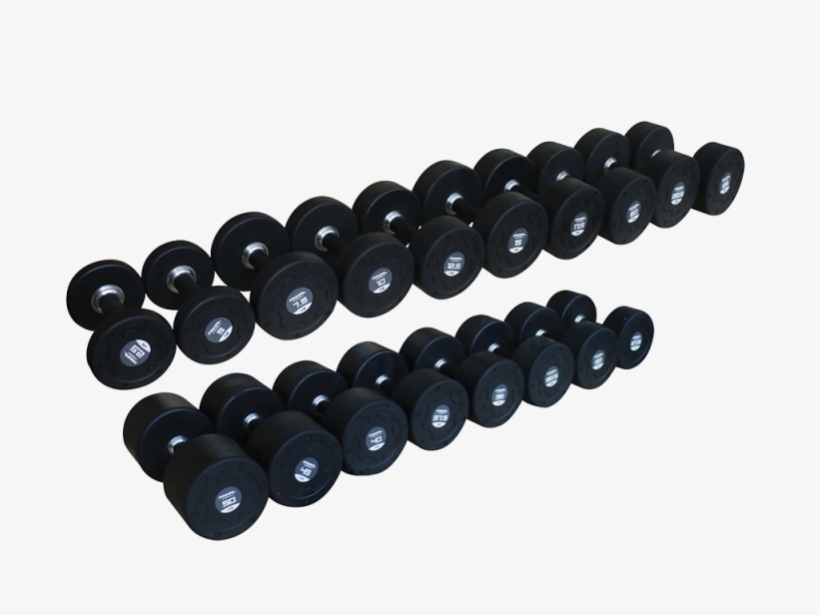 Primal Strength Stealth Commercial Fitness Premium - Primal Strength Premium Rubber Nero Dumbbells 27.5kg-50kg, transparent png download