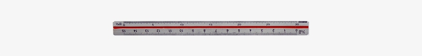 Aluminum Ratio Scale Rulers - Passenger Car, transparent png download