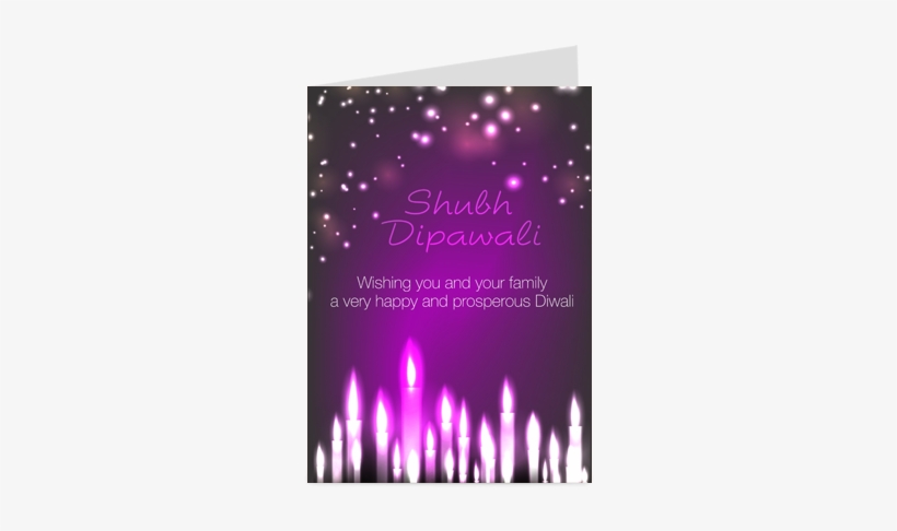 Personalised Luminous Diwali Greeting Card - Greeting Card, transparent png download