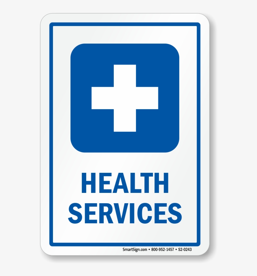 Health Services Medical Facility Sign With First-aid - Hospital Waiting Room Sign, transparent png download