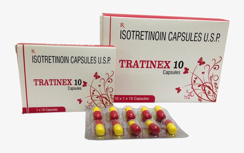 Tratinex Capsules - Isotretinoin Hard Gelatin Capsules, transparent png download