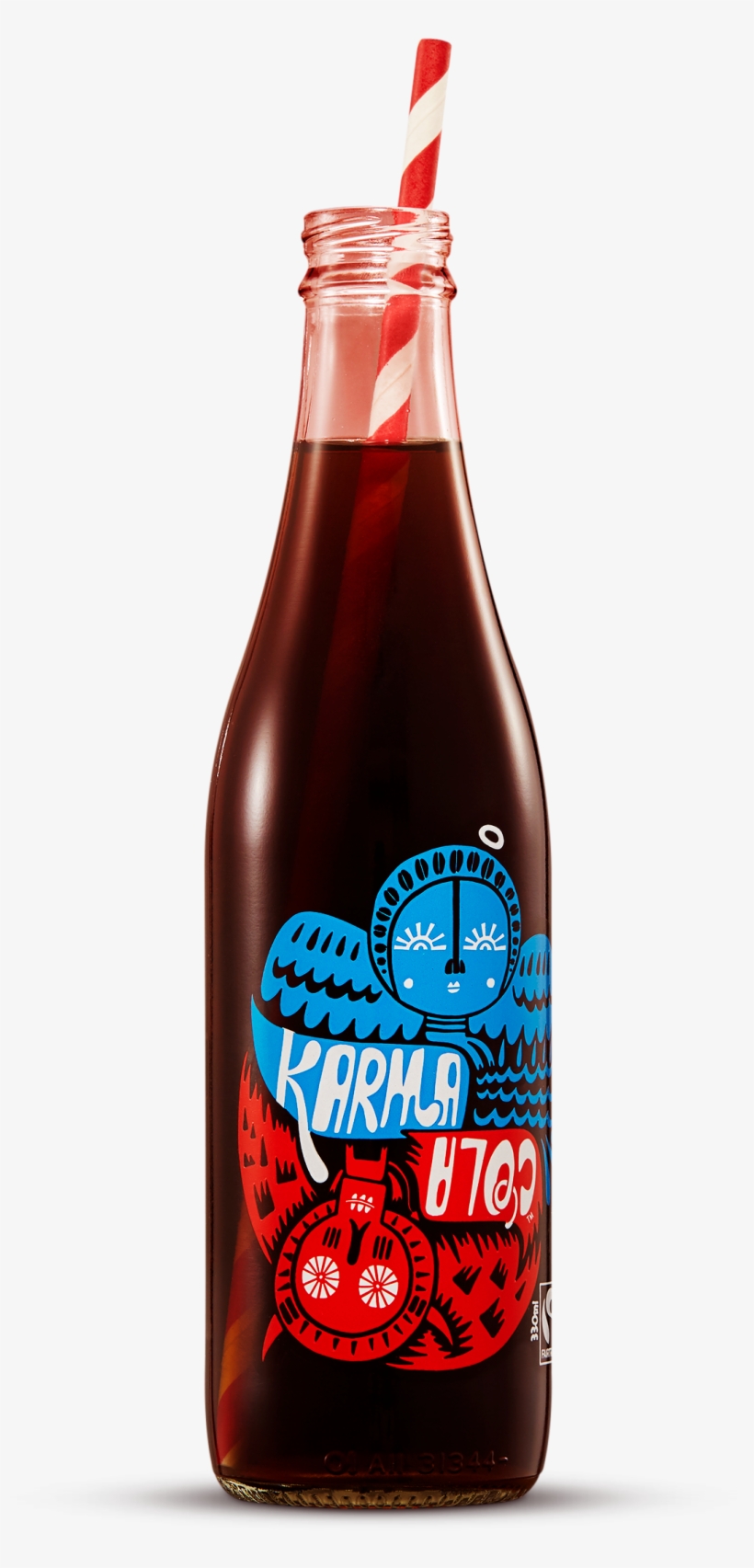 Less Sugar Than Most Other Fizzy Drinks - Karma Cola Glass Bottle 12x330ml, transparent png download